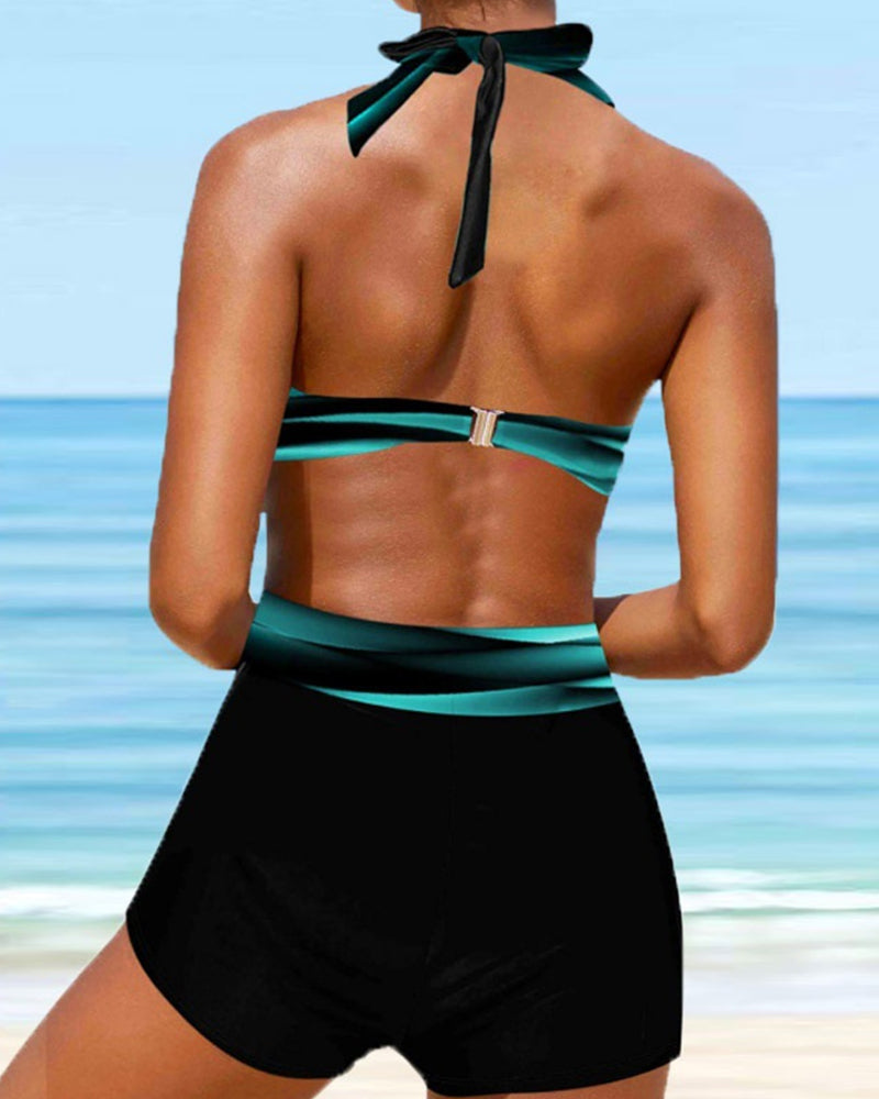 CM | Neckholder Crossbikini med Band