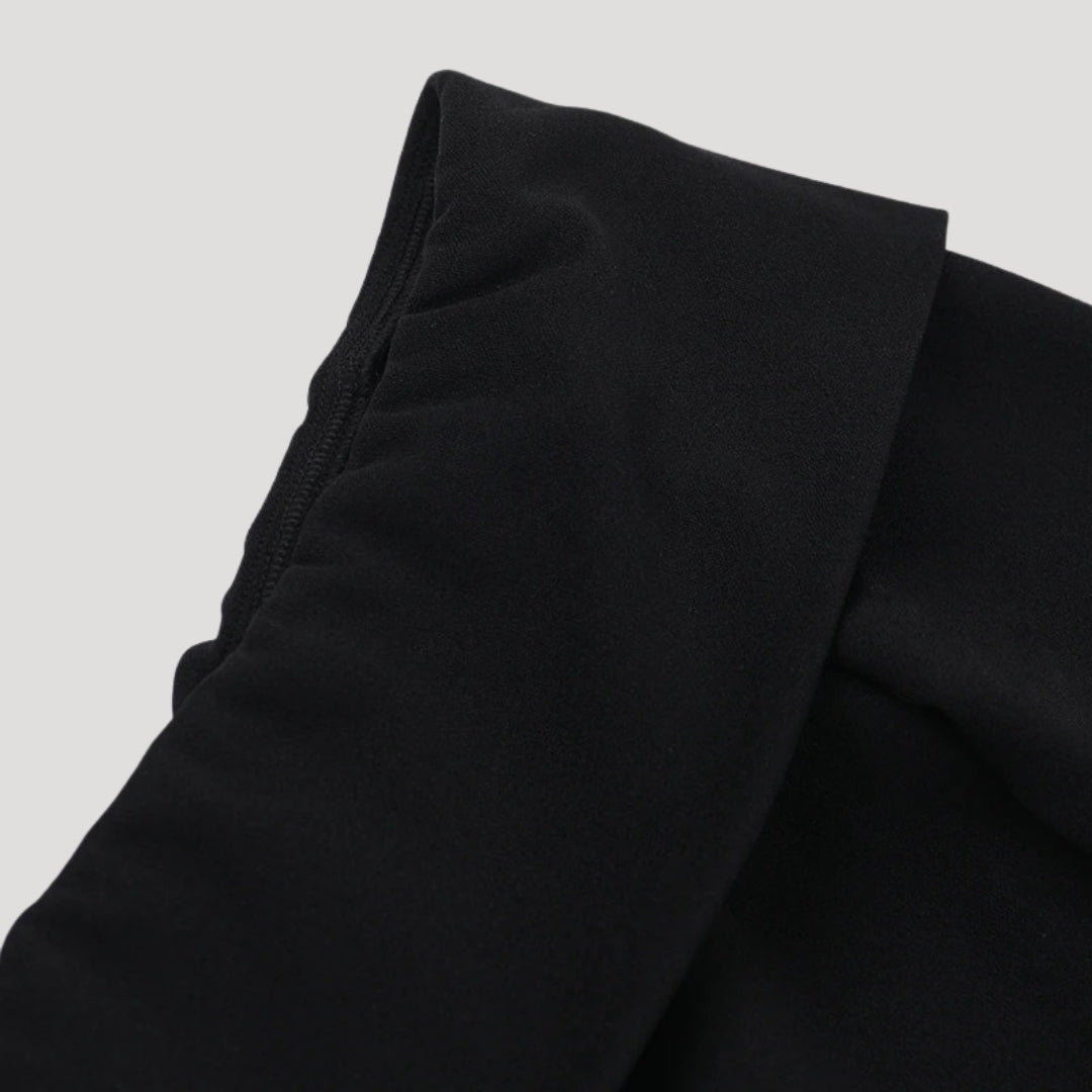 CM | Minivestido negro de hombros descubiertos para mujer