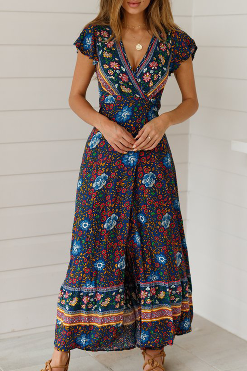 CM | Vestido largo con estampado floral
