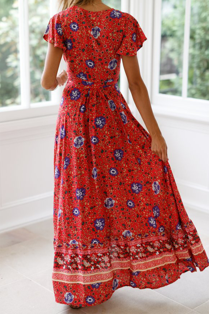 CM | Vestido largo con estampado floral