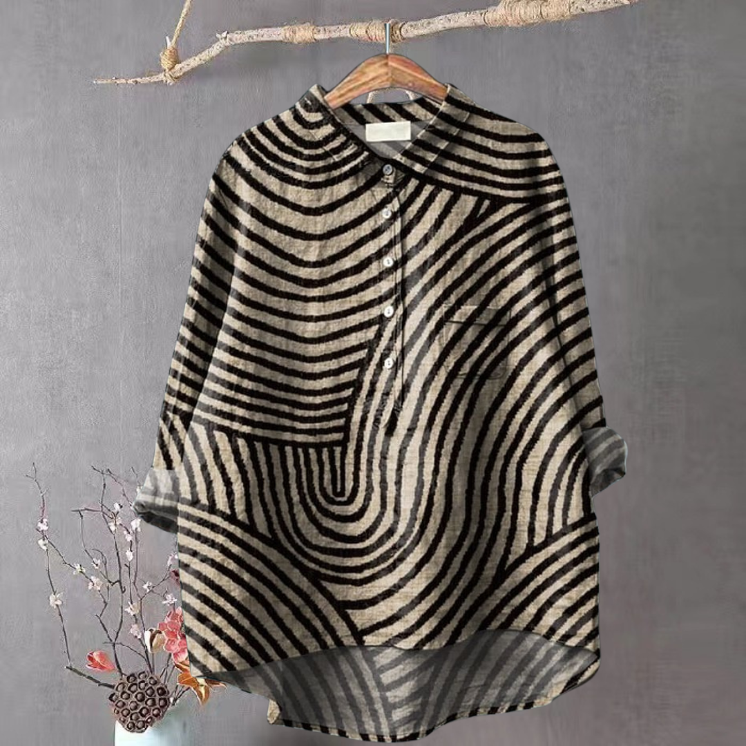 CM | EVE����|BLUSA DE RAYAS VINTAGE