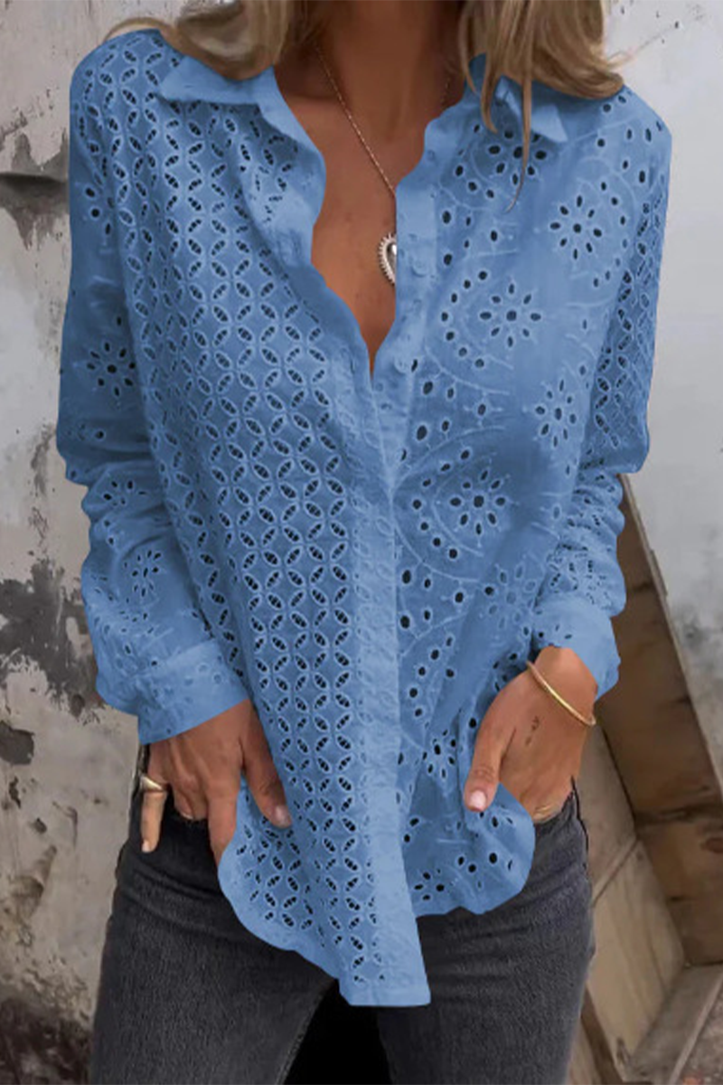 CM | Blusas casuales de color sólido con cuello vuelto (7 colores)