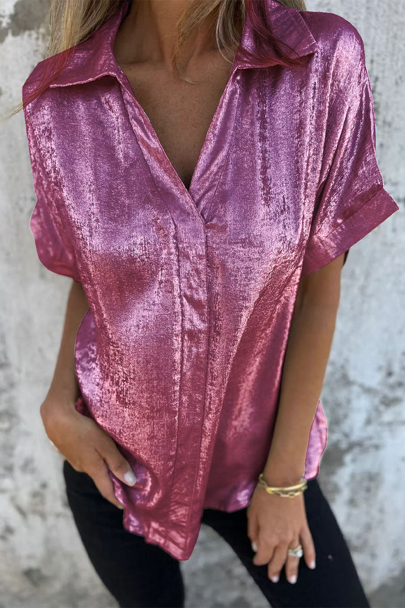CM | Blusas con cuello vuelto y estampado bronceado (5 colores)