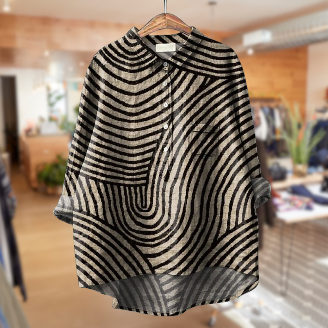 CM | EVE����|BLUSA DE RAYAS VINTAGE
