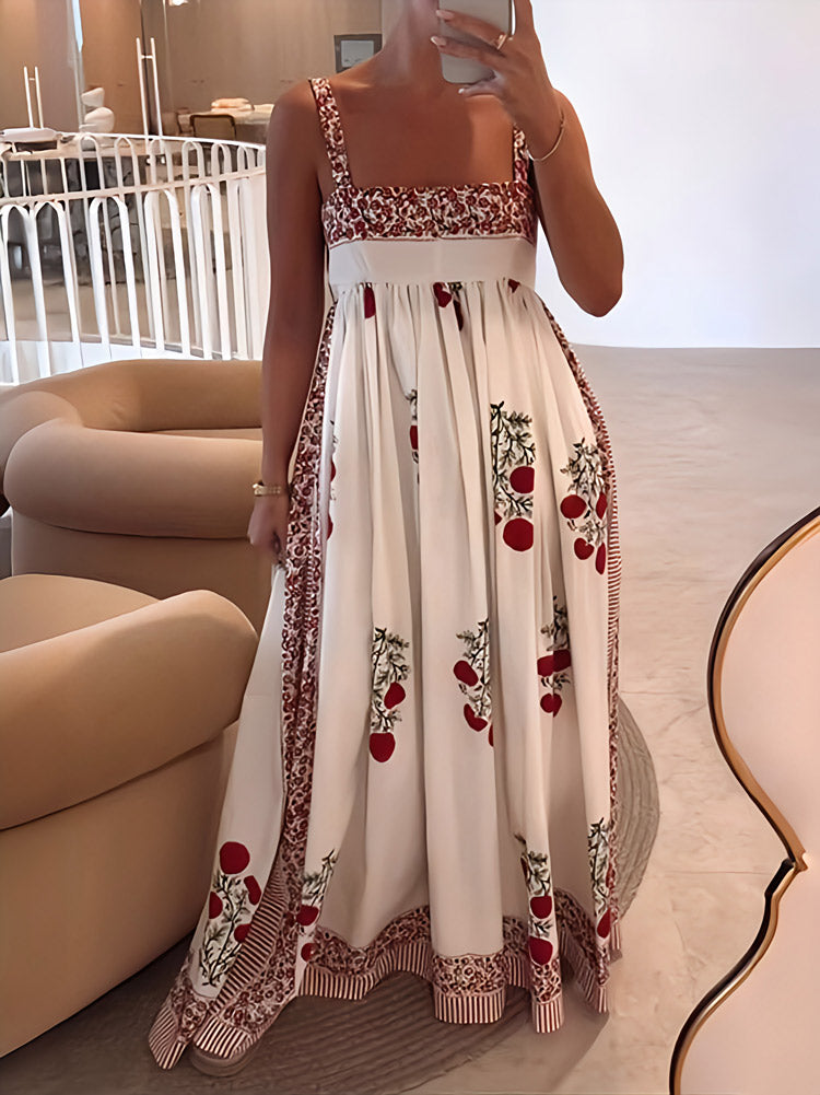 CM | Maxi vestido floral con tirantes