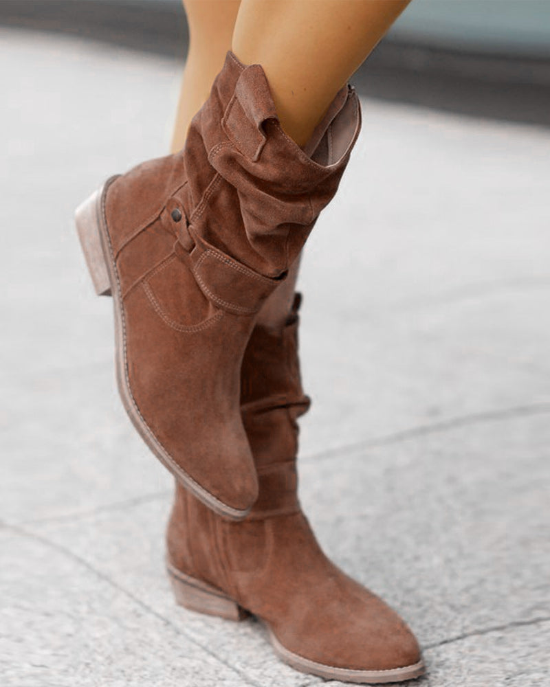 CM | Botas de moda con tacón bajo