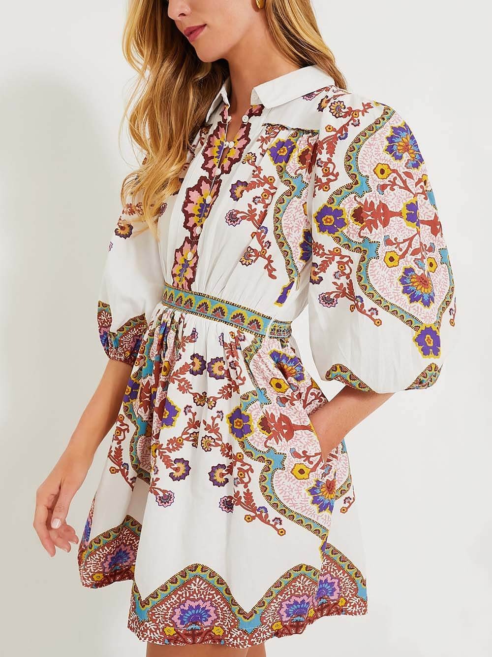 CM | Vestido corto Boho Bloom