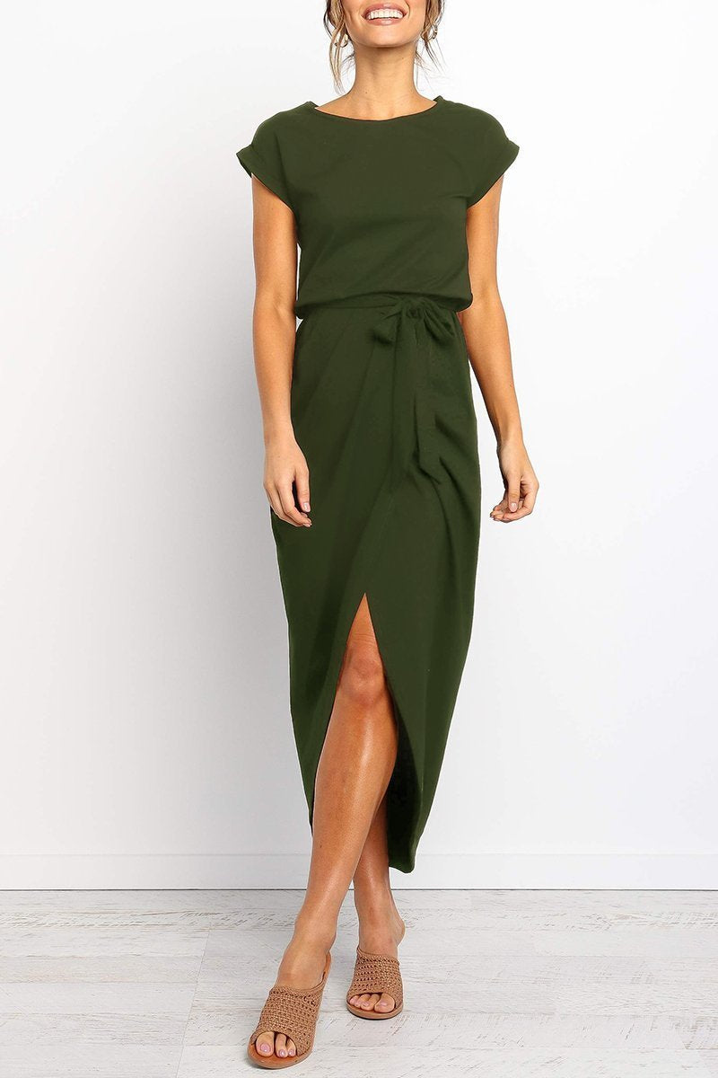 CM | Vestido midi con botones