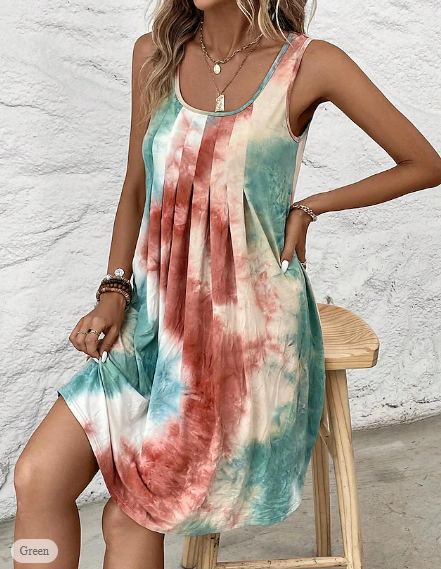 CM | Vestido tie dye de colores