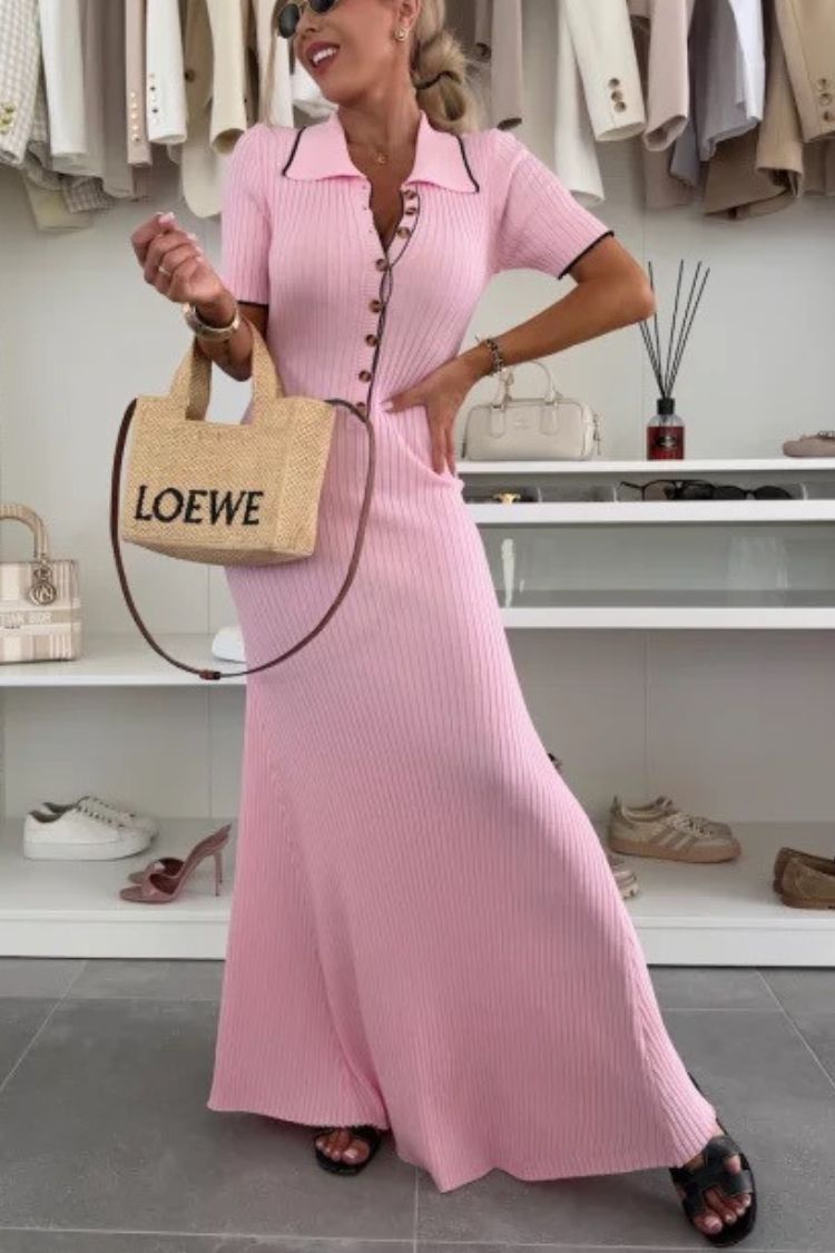 CM | Color Sólido Sin Espalda Off-Shoulder Fruncido Delgado Maxi Vestido