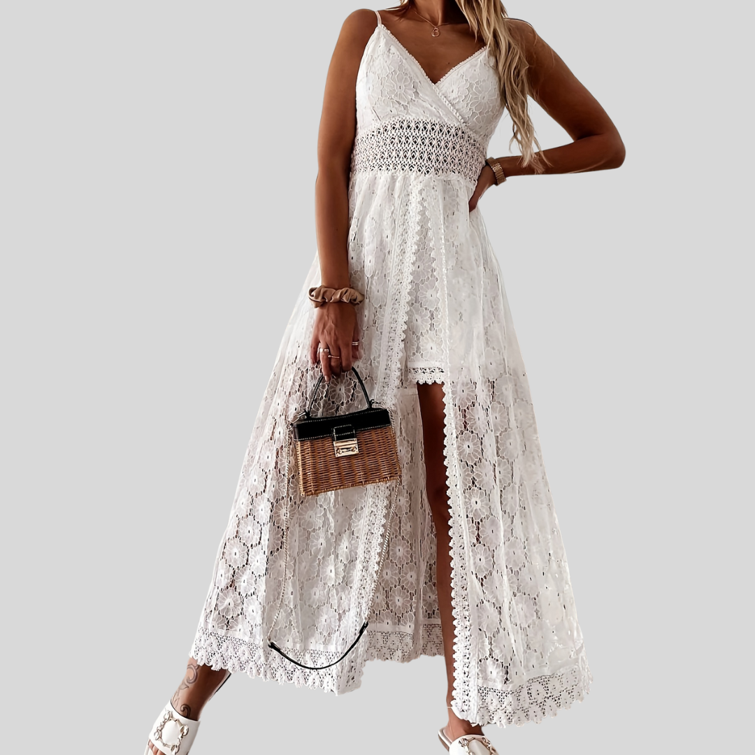 CM | Elegante mono fluido con escote en V