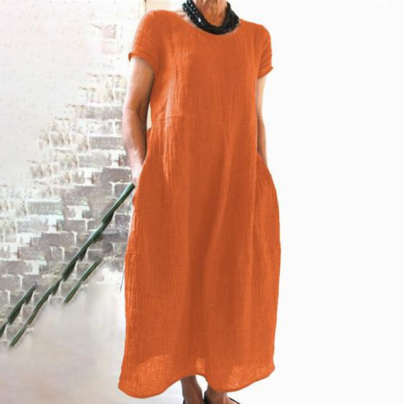 CM | Vestido suelto monocolor