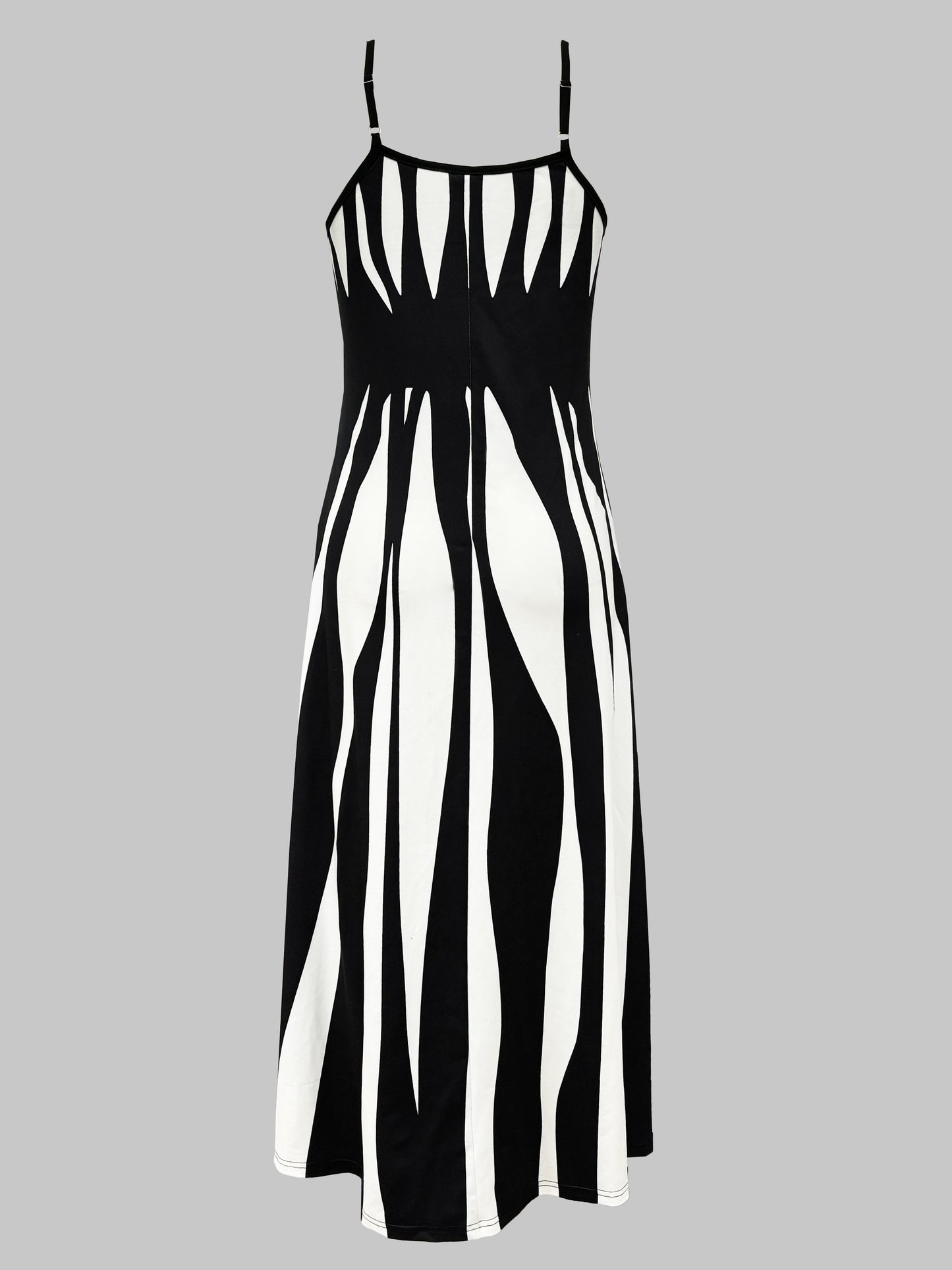 CM | Vestido maxi de mujer - sin mangas - cuello en V - corte relajado - ropa casual ligera