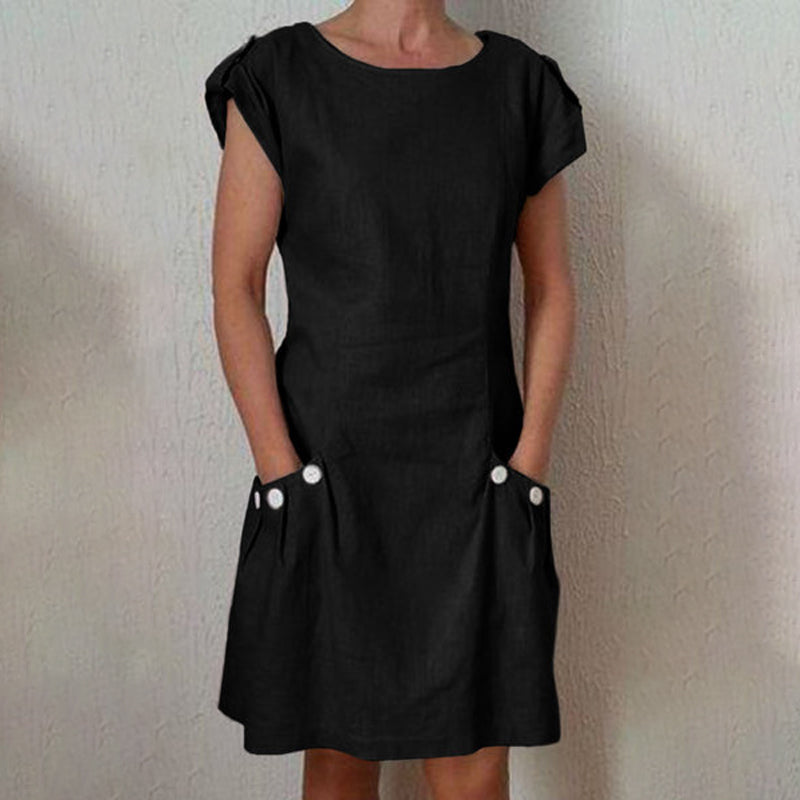 CM | Vestido casual monocolor