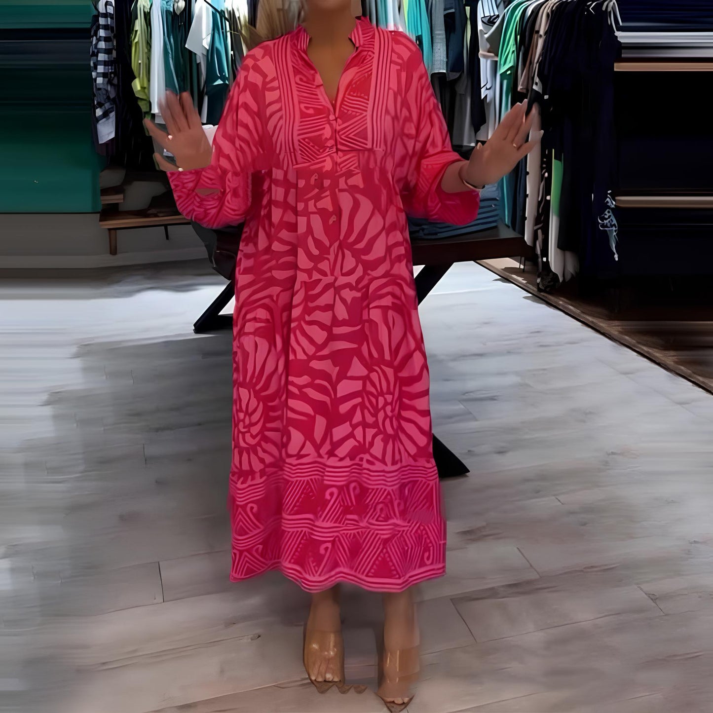 CM | Vestido maxi colorido y vaporoso