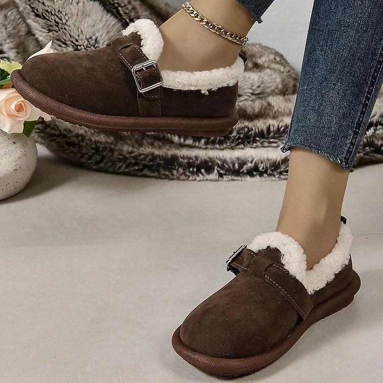 CM | felpa punta redonda slip-on mocasines ortopédicos zapatos