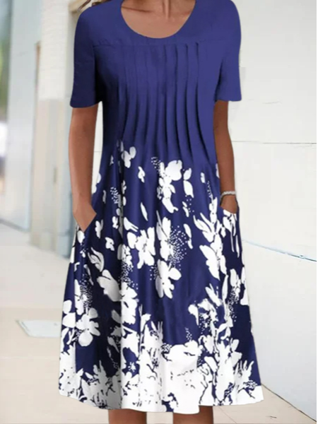 CM | Vestido midi floral de vacaciones