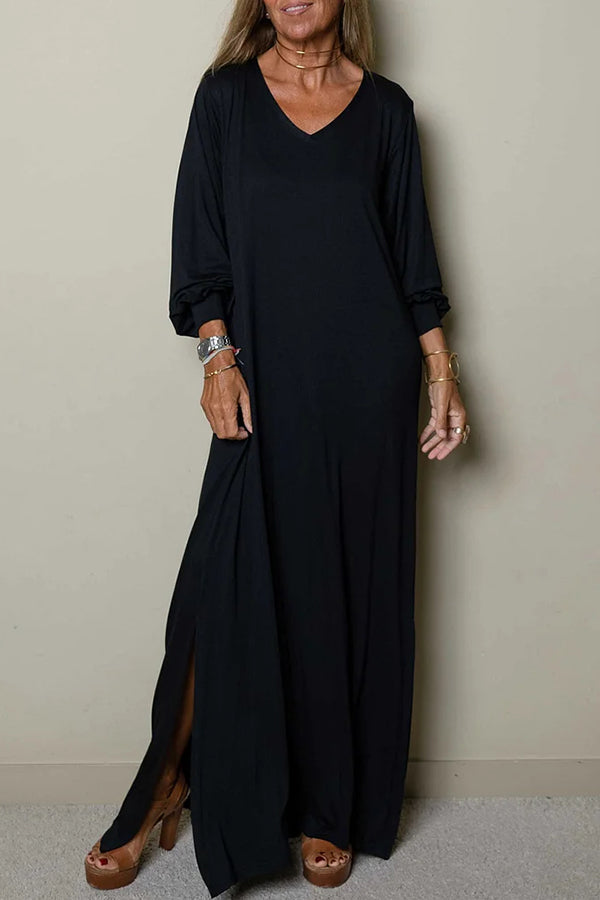CM | Vestido largo y vaporoso con escote en V