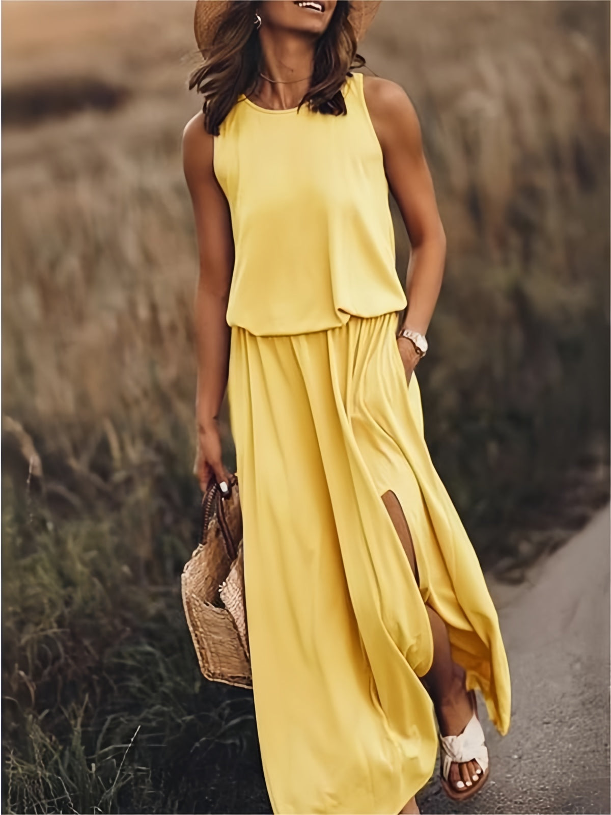 CM | Vestido maxi sencillo de verano para mujer