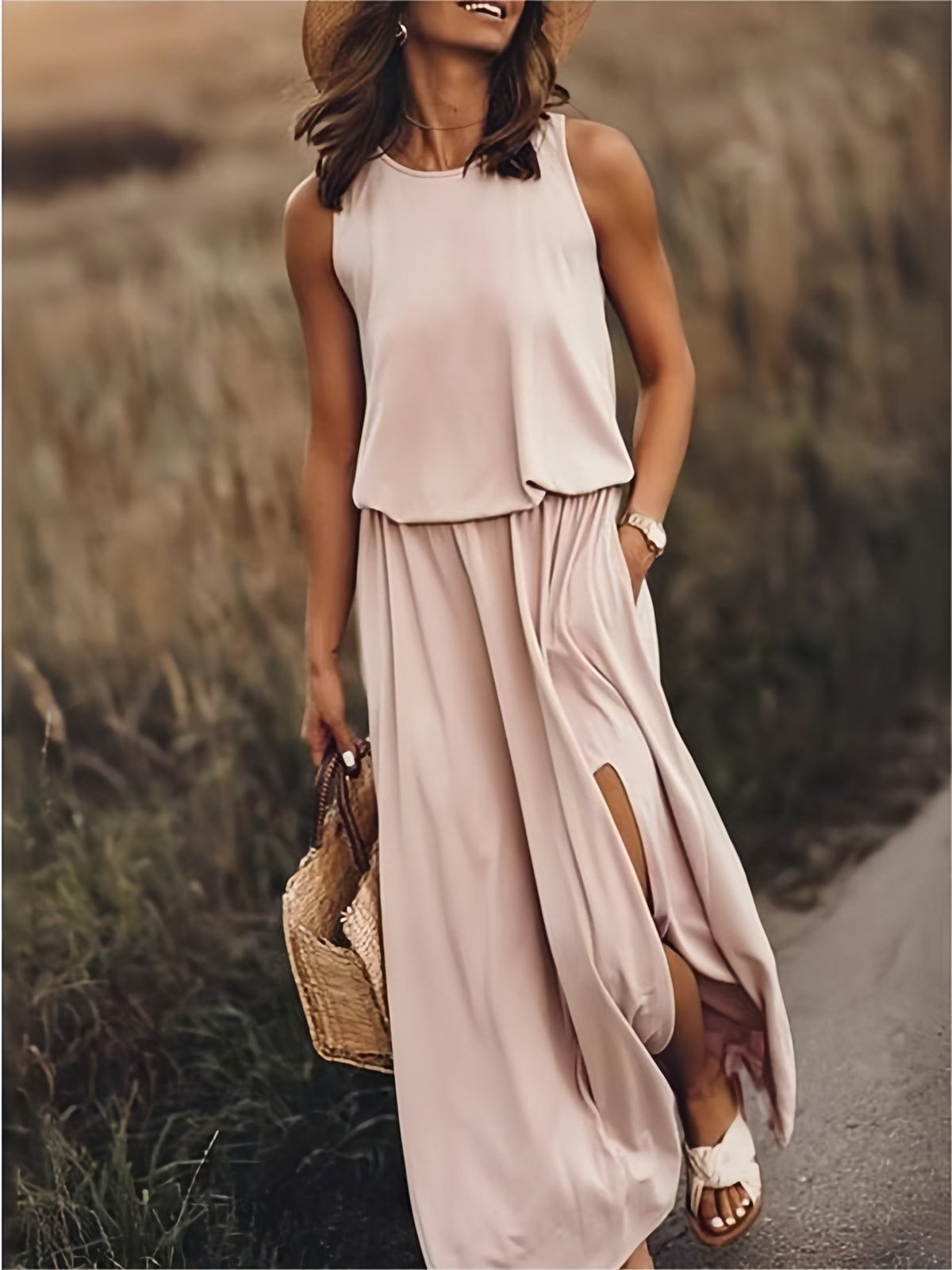 CM | Vestido maxi sencillo de verano para mujer