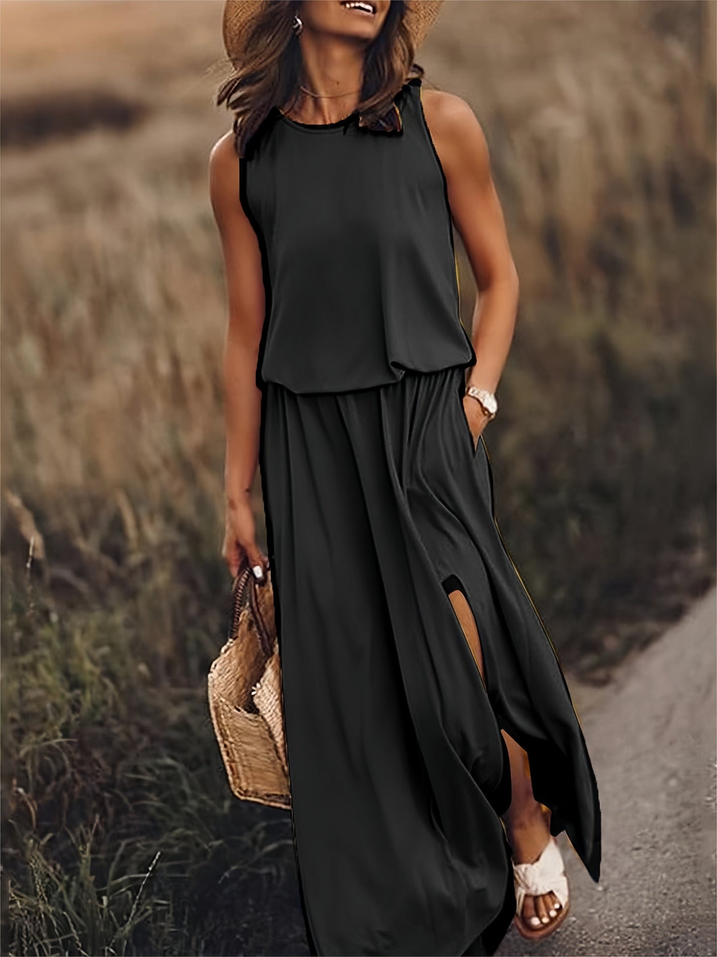 CM | Vestido maxi sencillo de verano para mujer
