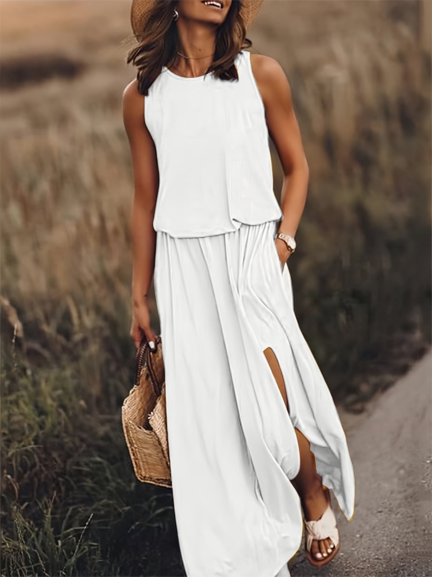 CM | Vestido maxi sencillo de verano para mujer