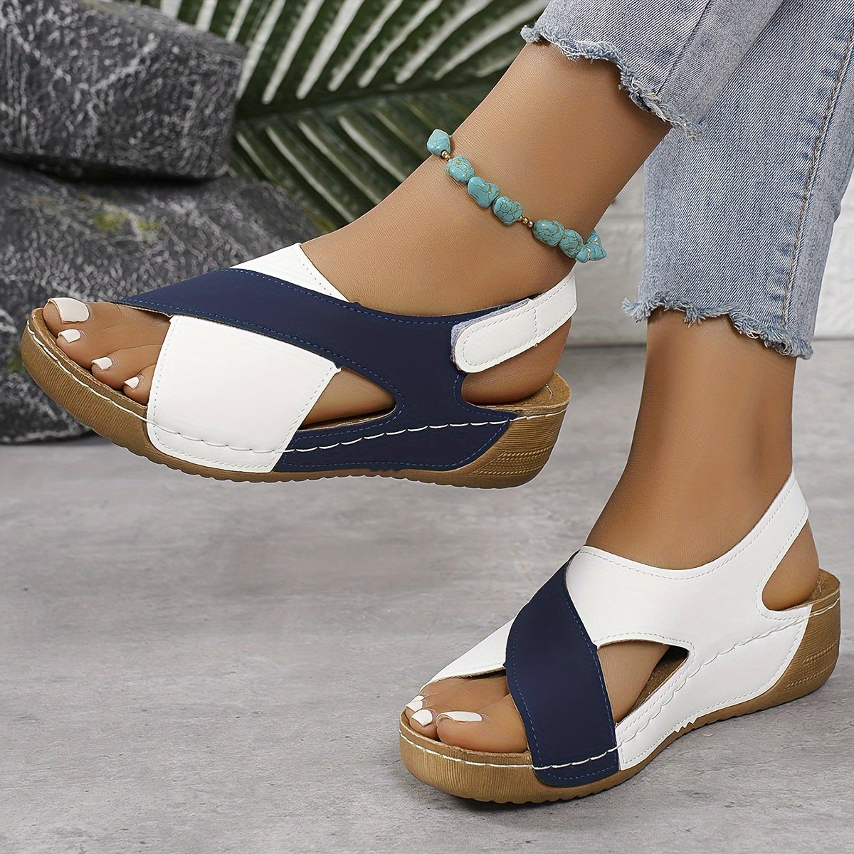 CM | | Sandalias ortopédicas de piel vegana