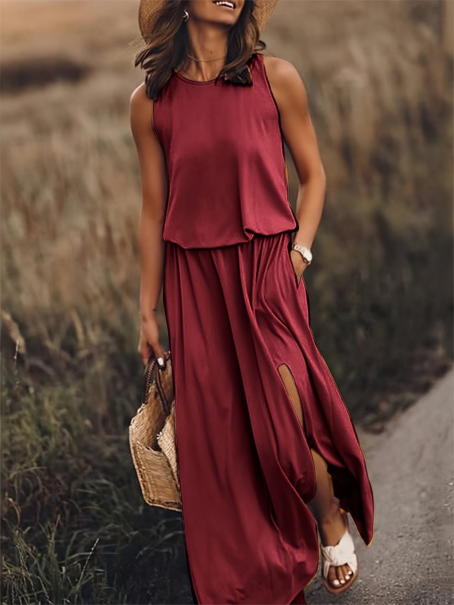 CM | Vestido maxi sencillo de verano para mujer