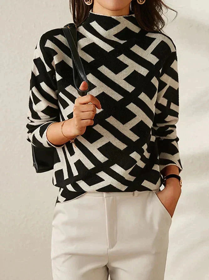 CM | Elegante y estiloso jersey estampado