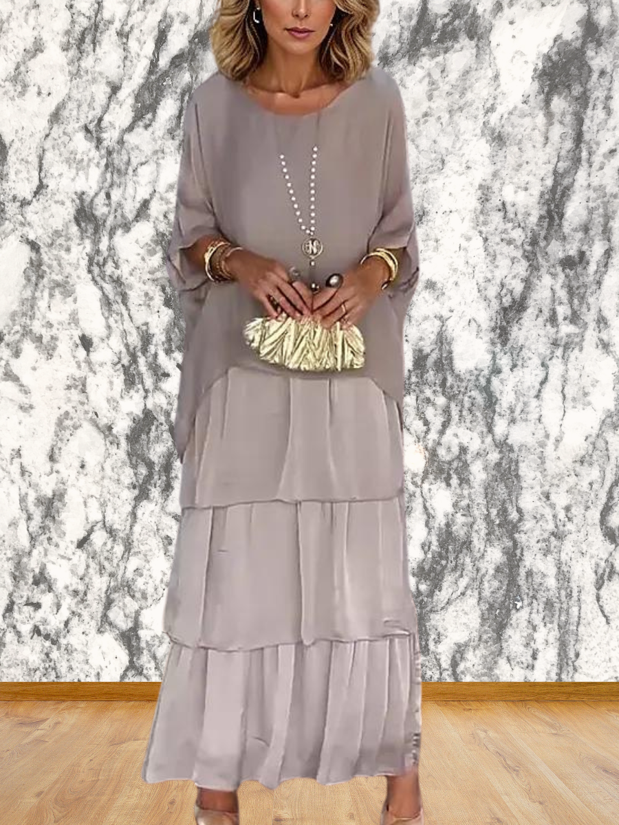 CM | Trendy Elegante vestido largo suelto