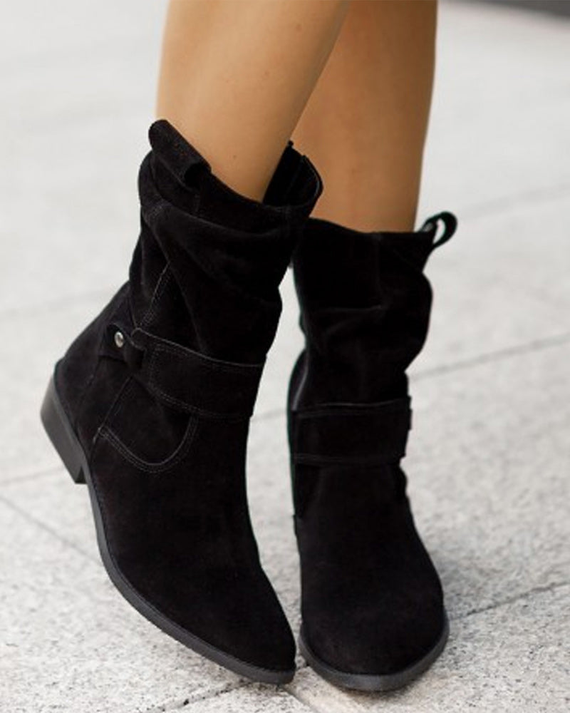 CM | Botas de moda con tacón bajo