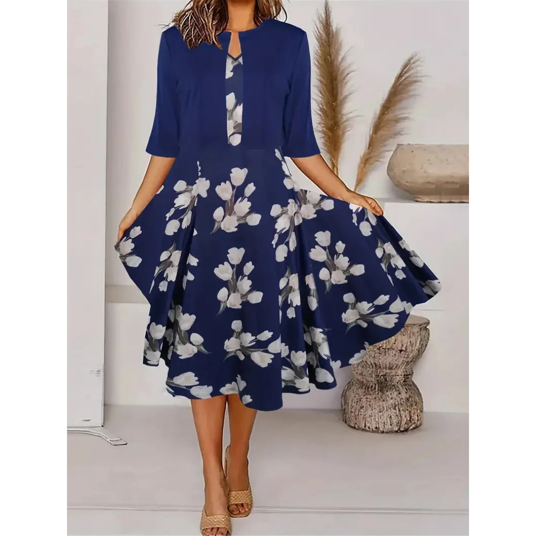 CM | Minivestido plisado de manga corta