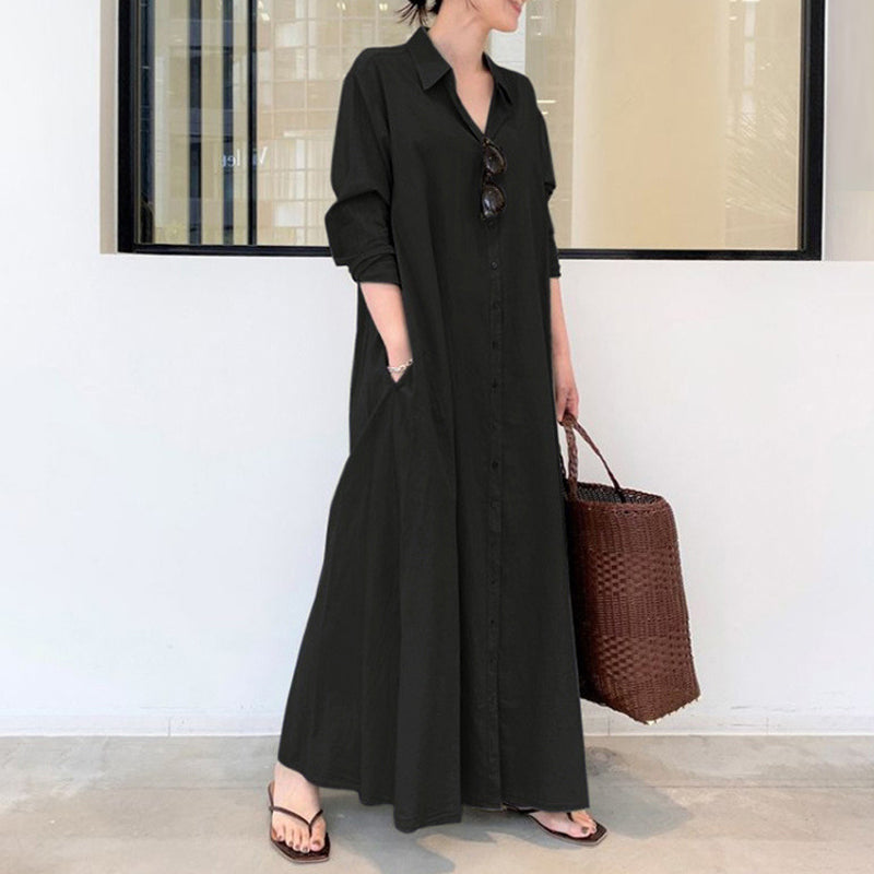 CM | Vestido blusa manga larga simple