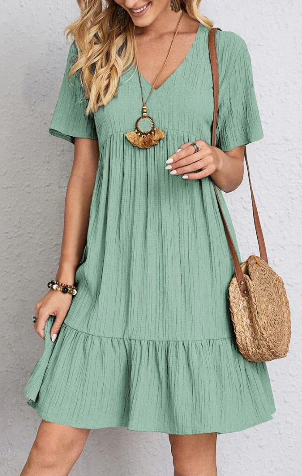 CM | Mareike Mini vestido boho
