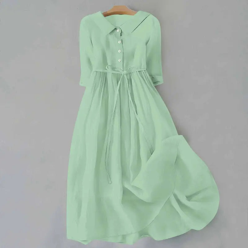 CM | Elegante vestido monocolor