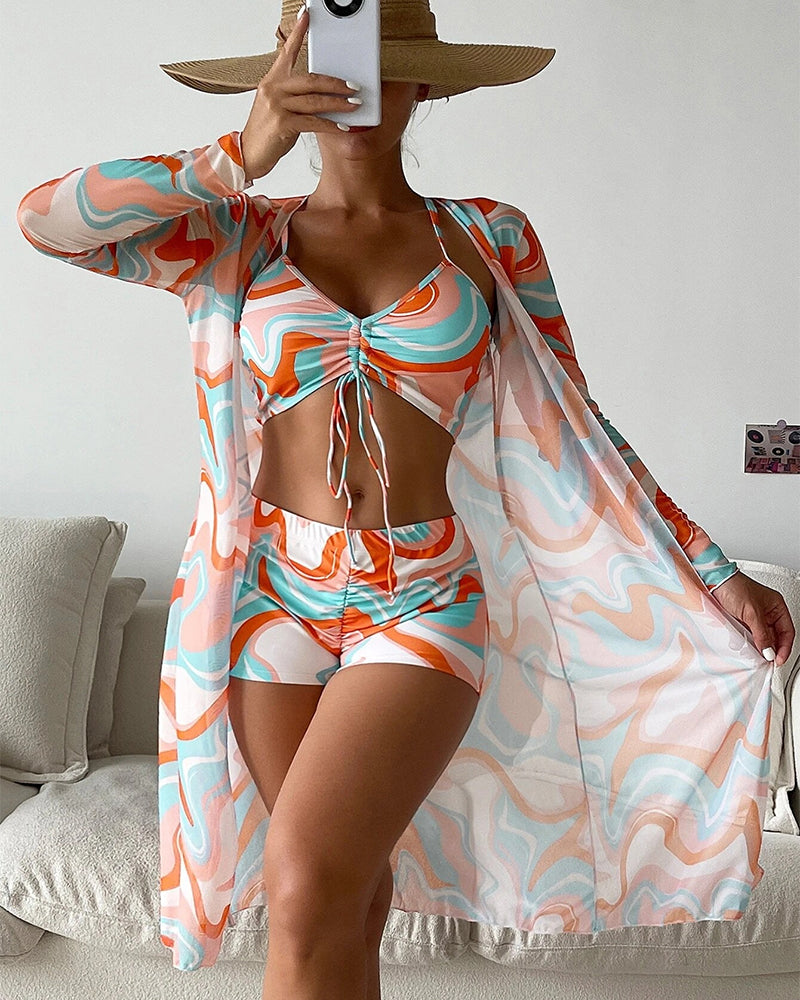 CM | Bañador de 3 piezas estampado