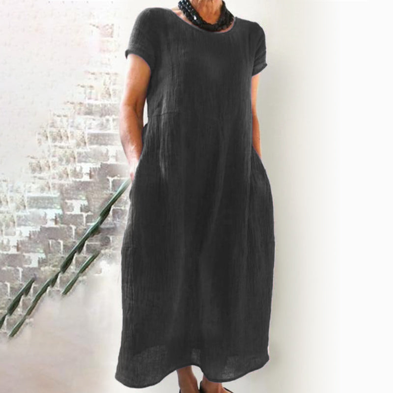 CM | Vestido suelto monocolor