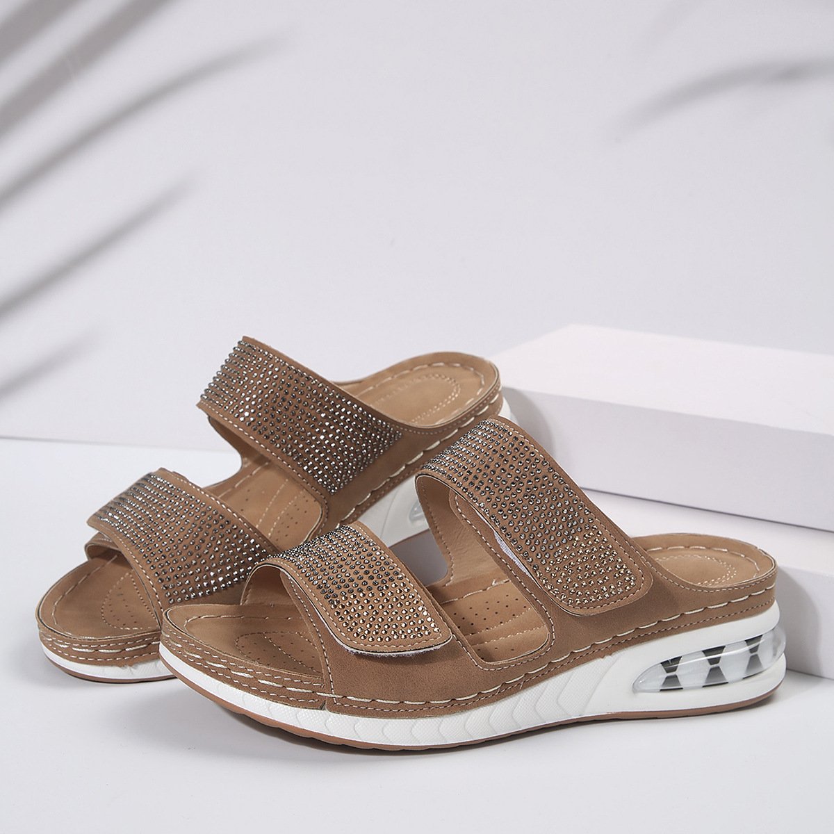 CM | Sandalias de verano con pedrería para mujer