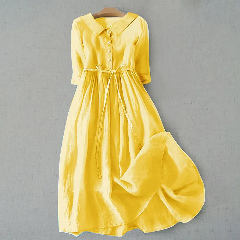 CM | Elegante vestido monocolor