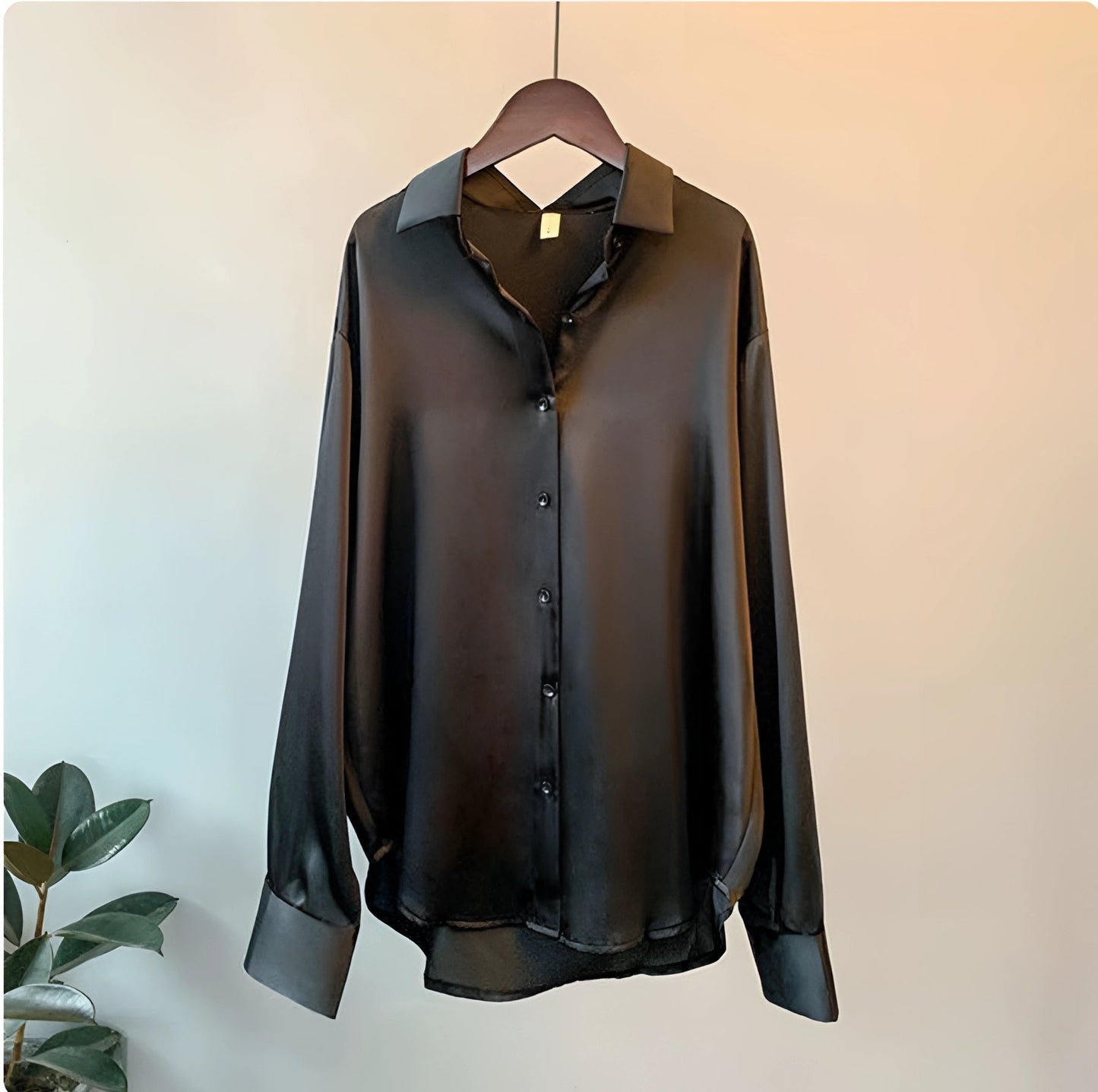 CM | Blusa de seda de estilo caro