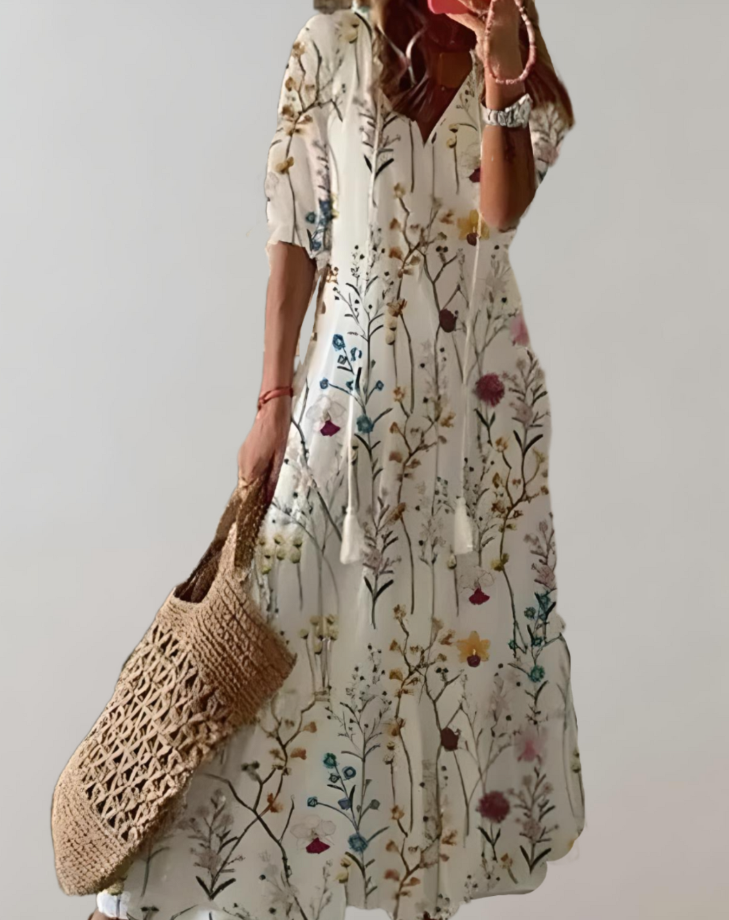 CM | Vestido maxi fluido para mujer