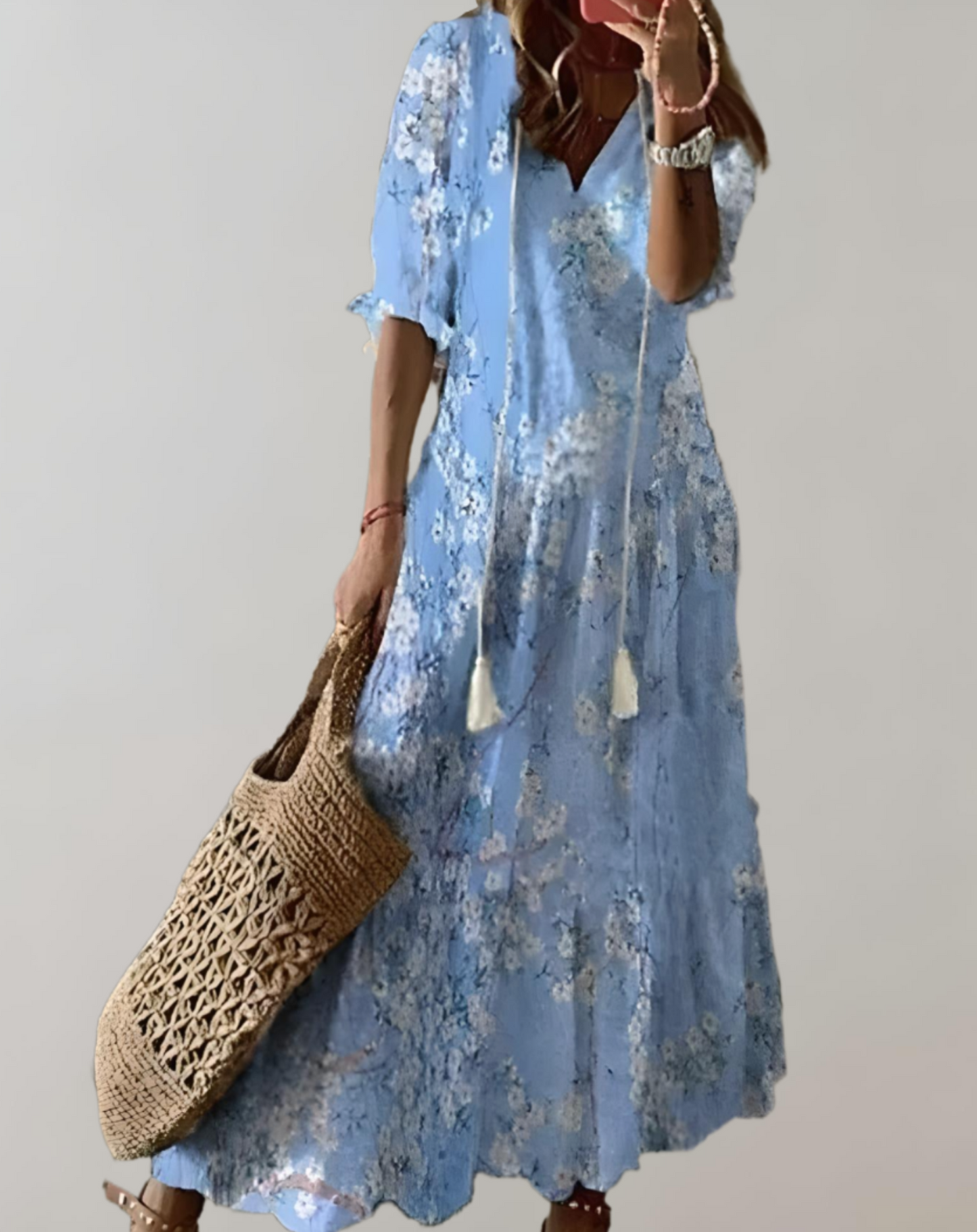 CM | Vestido maxi fluido para mujer