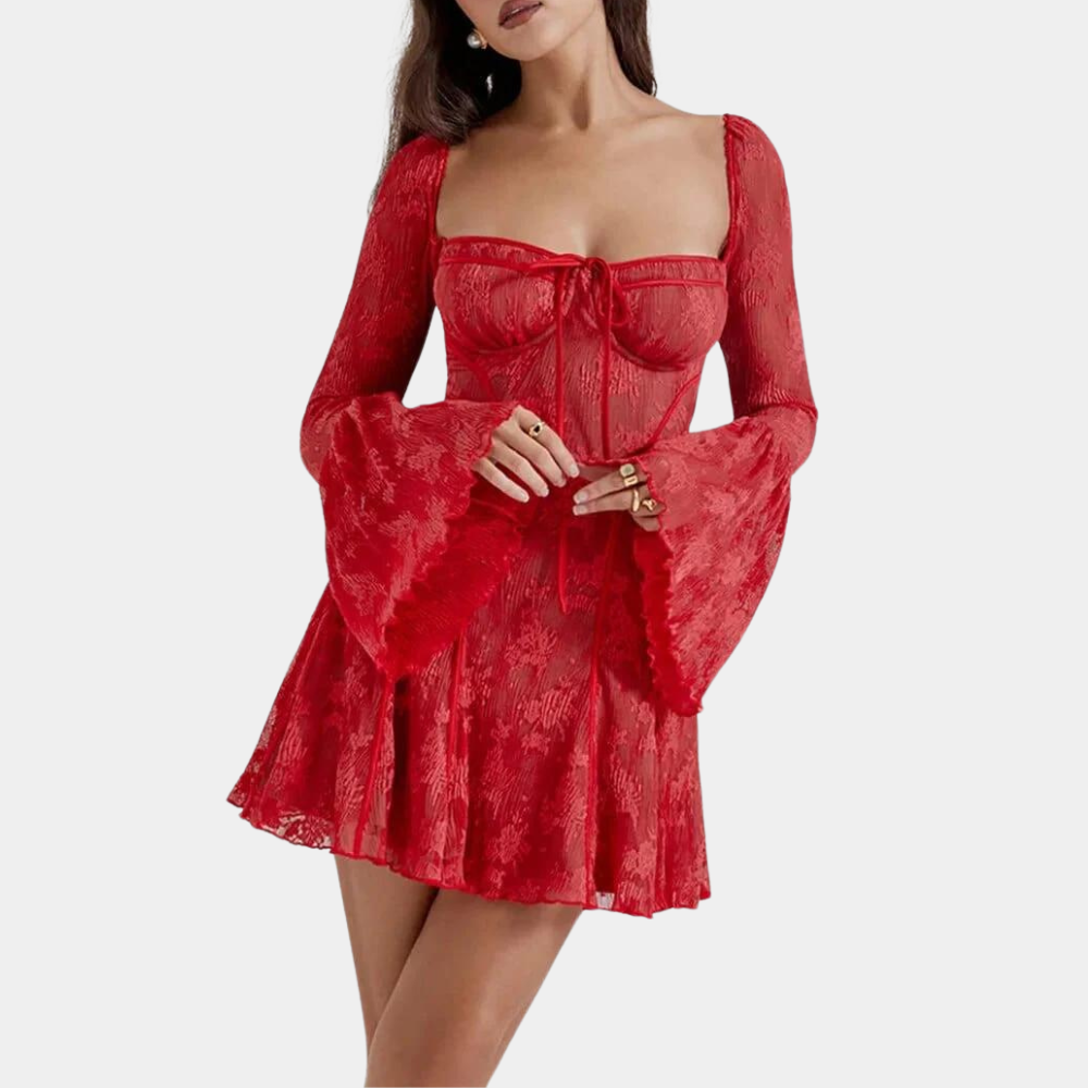 CM | Romántico mini vestido de verano con encaje