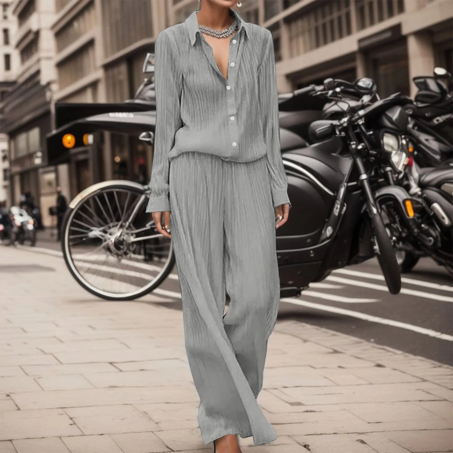 CM | Blusa y pantalón elegantes y ligeros