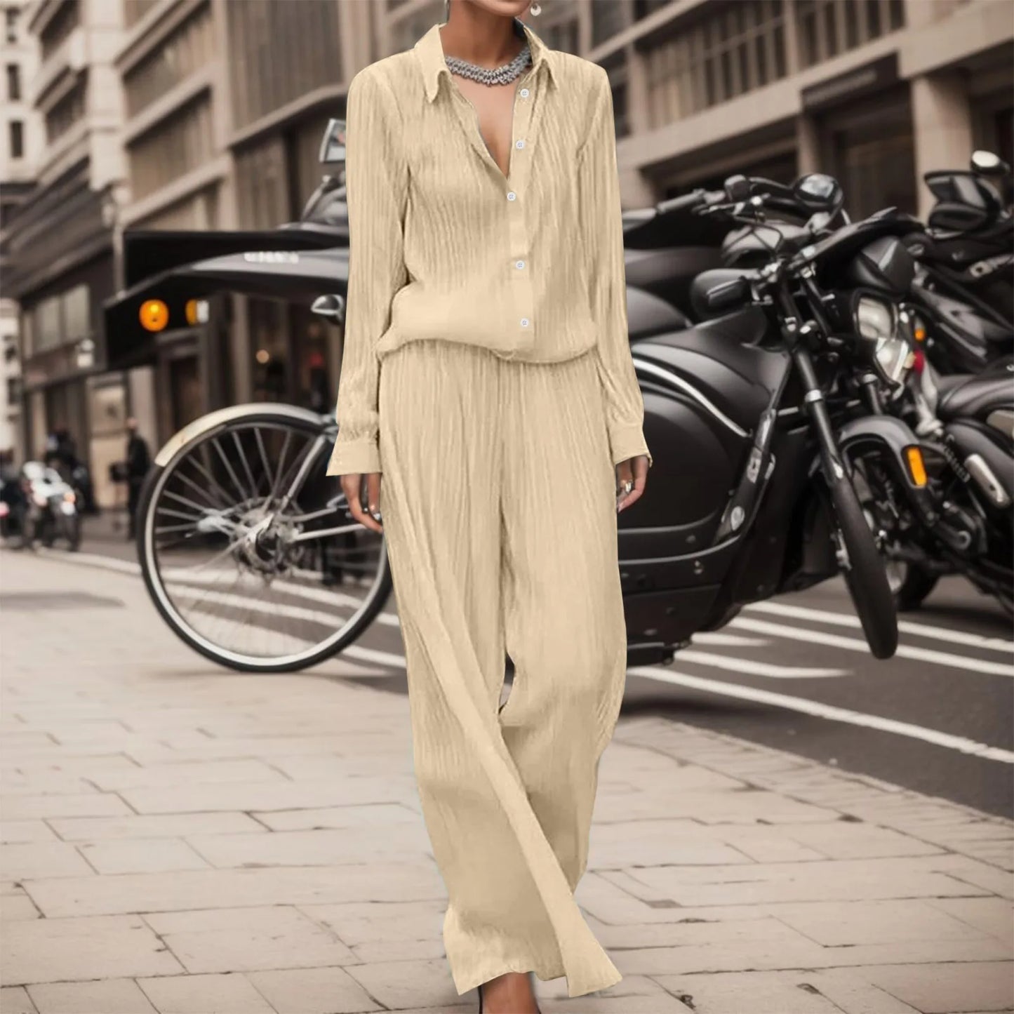 CM | Blusa y pantalón elegantes y ligeros