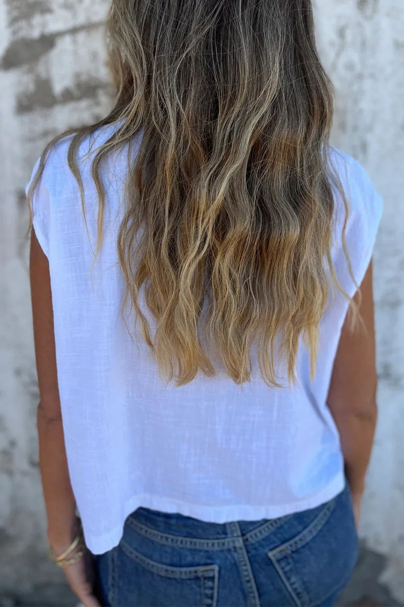 CM | Blusas informales con cuello vuelto y botones en los bolsillos (4 colores)