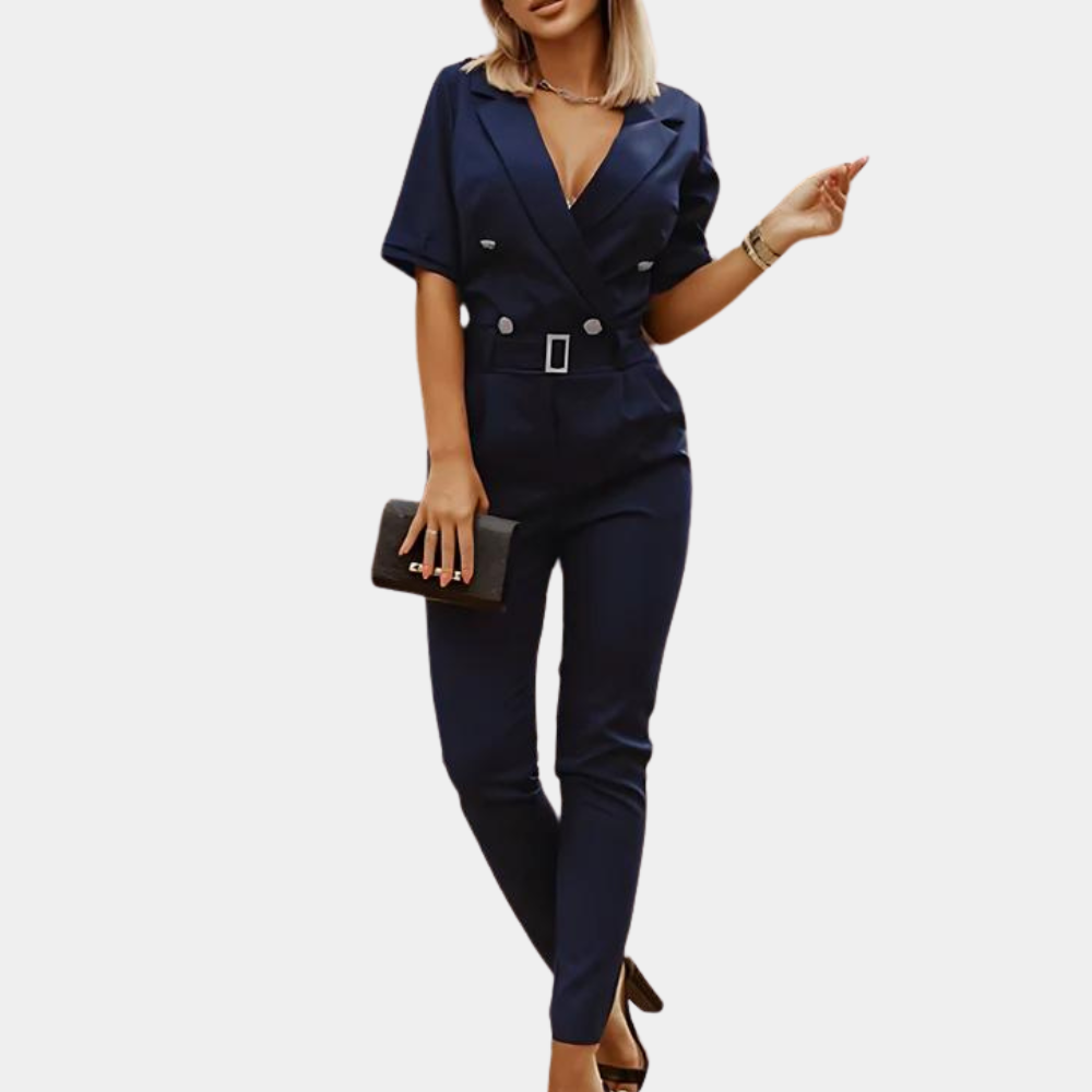 CM | Elegante mono de mujer con cuello en V para el verano