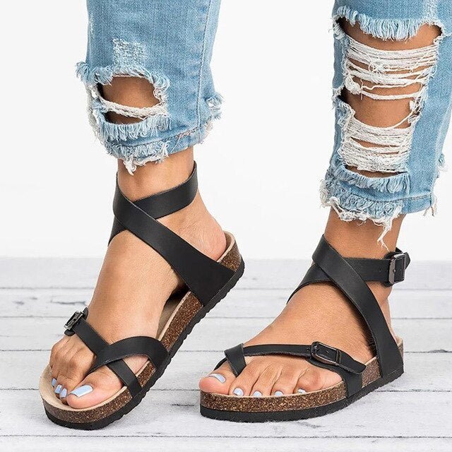 CM | Sandalias de tiras antideslizantes de verano - Mercedes