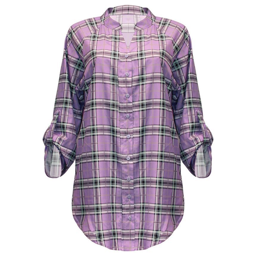 CM | mini vestido camisero a cuadros CA23