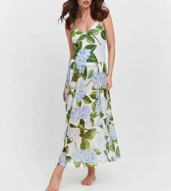 CM | Elegante bañador floral con falda